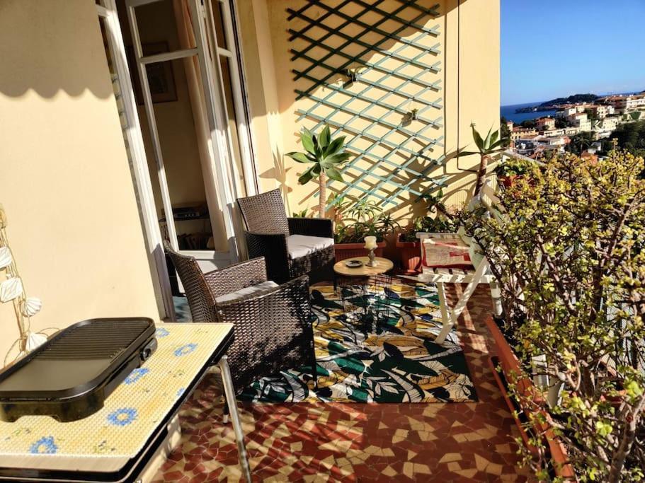 Vintage Flat On Villefranche Bay - Free Car Park Villefranche-sur-Mer Exterior foto