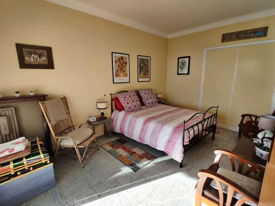 Vintage Flat On Villefranche Bay - Free Car Park Villefranche-sur-Mer Exterior foto