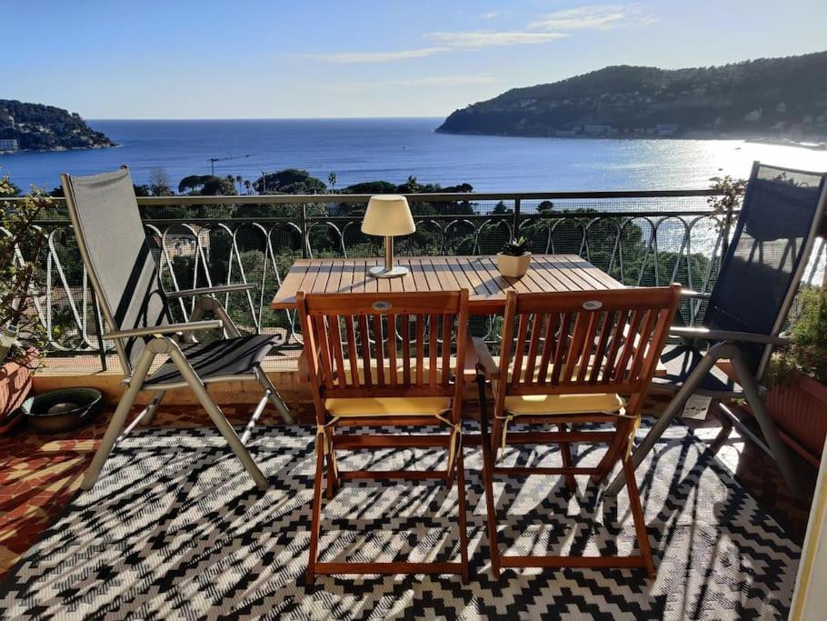 Vintage Flat On Villefranche Bay - Free Car Park Villefranche-sur-Mer Exterior foto