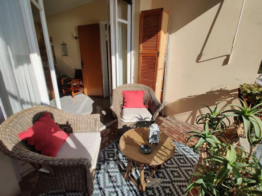 Vintage Flat On Villefranche Bay - Free Car Park Villefranche-sur-Mer Exterior foto