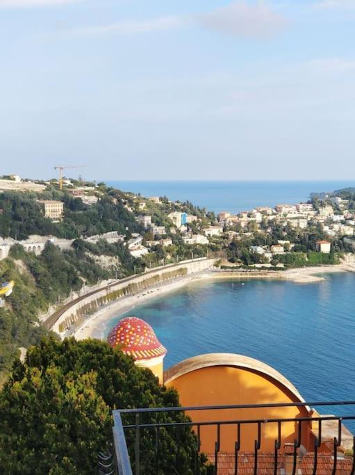 Vintage Flat On Villefranche Bay - Free Car Park Villefranche-sur-Mer Exterior foto
