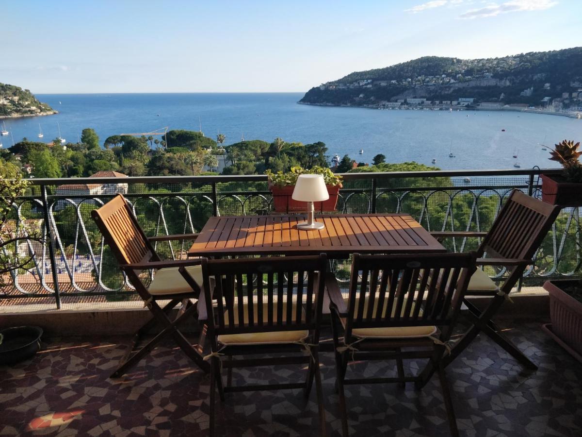 Vintage Flat On Villefranche Bay - Free Car Park Villefranche-sur-Mer Exterior foto